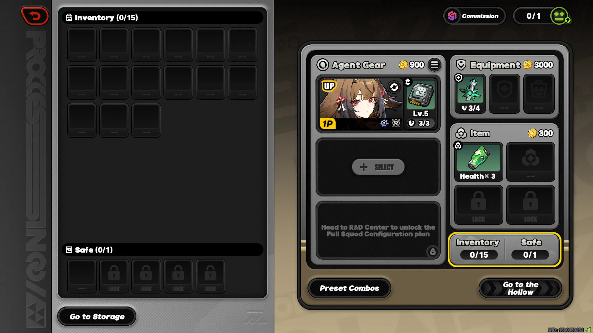 Enigma of the Labyrinth: Operation Bagel Agent Equipment