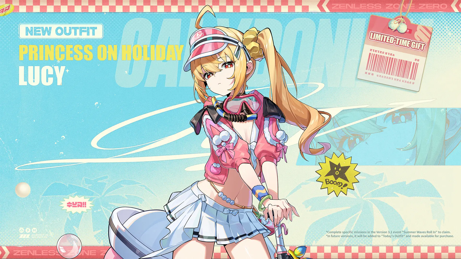 Summer Waves Roll In Lucy's Skin