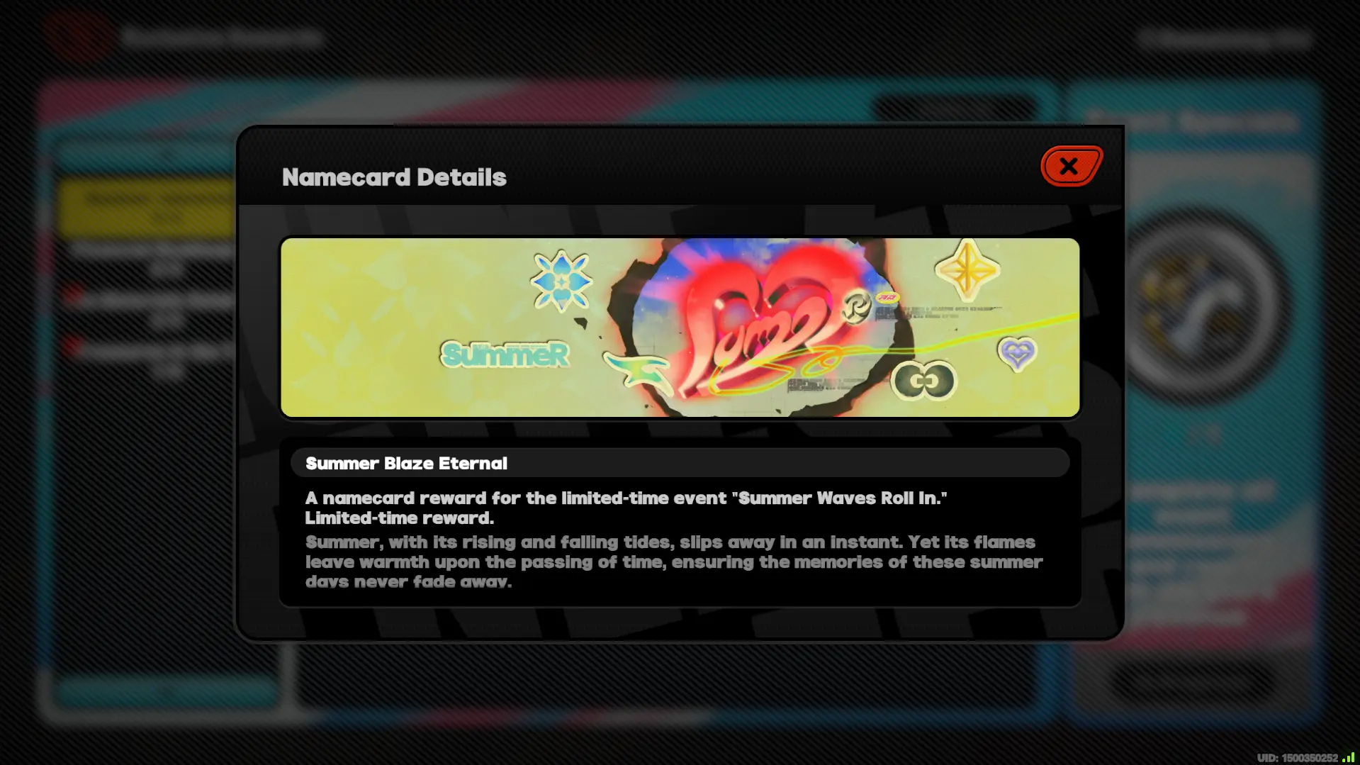 Summer Waves Roll In Namecard