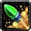 Small Green Rocket Icon