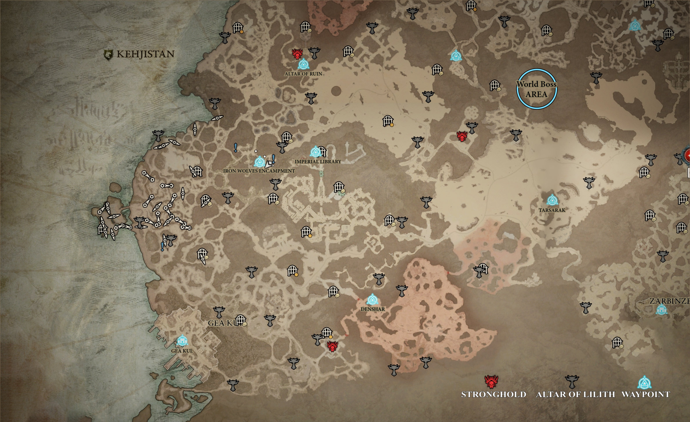 Diablo 4 Stronghold locations