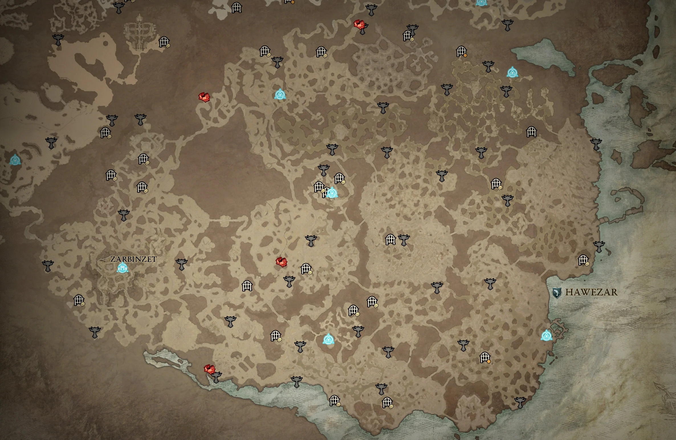 Hawezar Helltide Locations D4