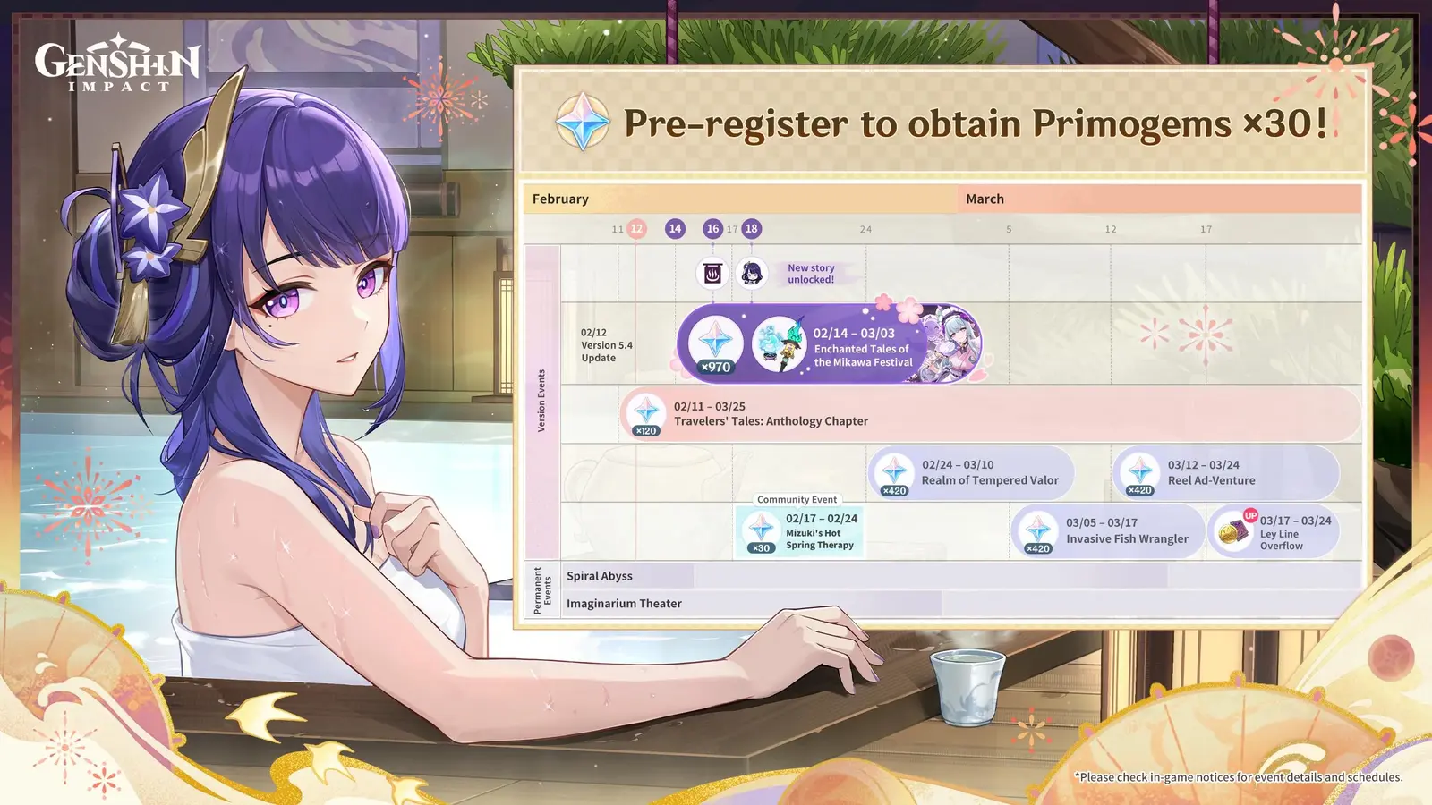 Genshin Impact Version 5.4 Pre-Registration Event Guide