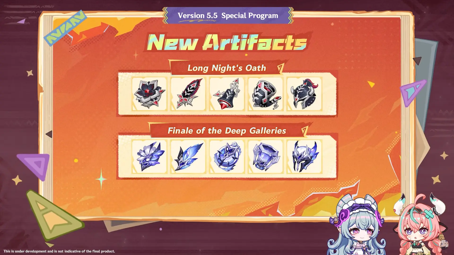 Genshin Impact Version 5.5 Livestream New Artifacts