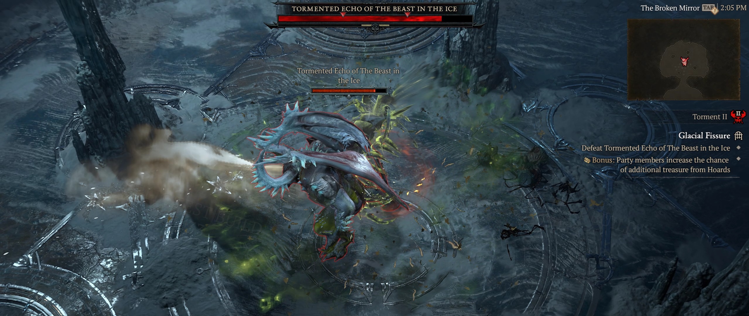 Diablo 4 Beast in The Ice Icy Breath Attack