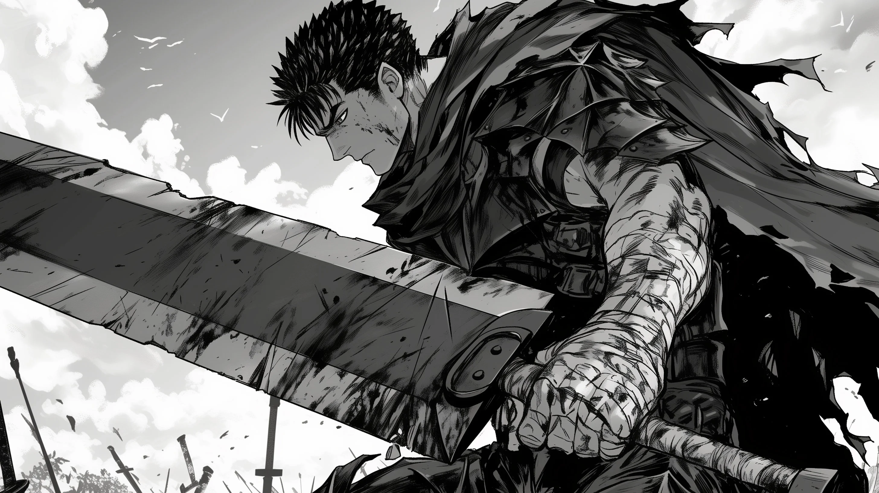 Berserk Manga Anime - Guts Main Character