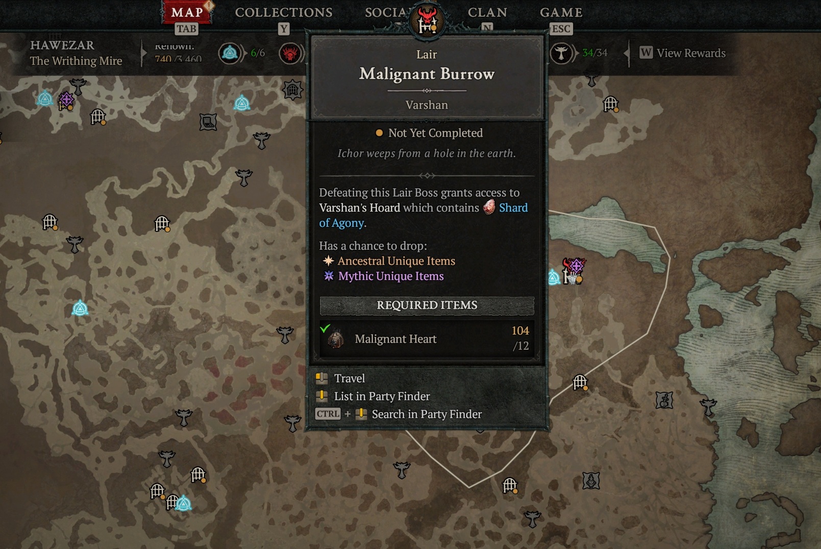 Diablo 4 Varshan Required Items and Location