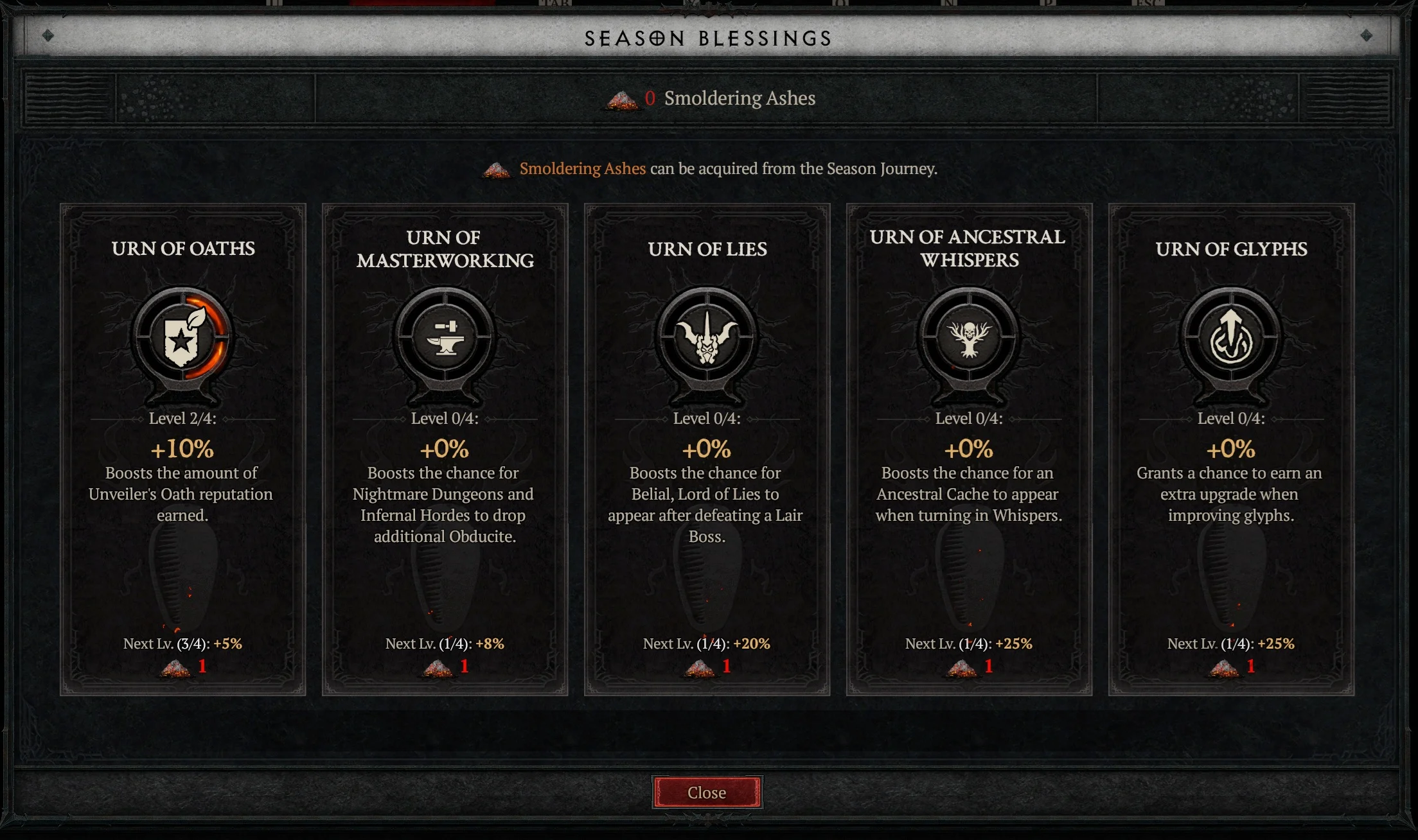 Season 8 Blessings