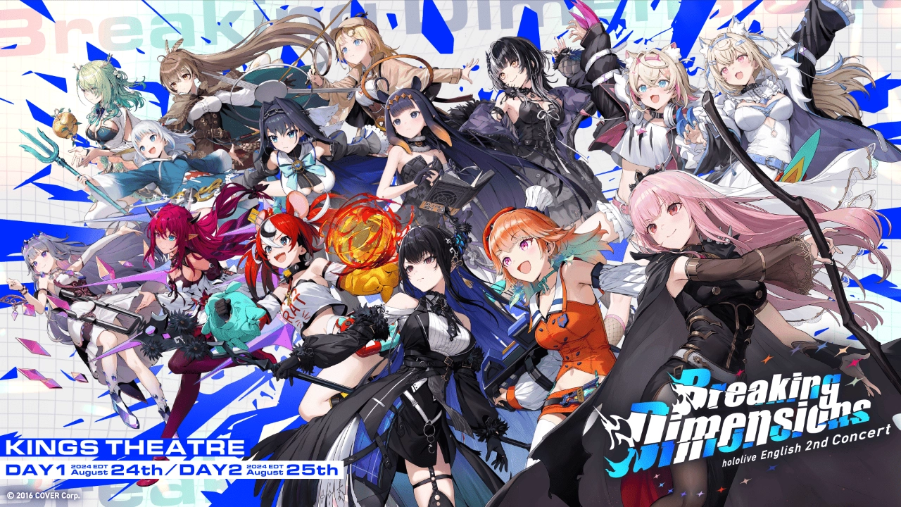 A promo image from last year's HoloEn concert, breaking dimensions