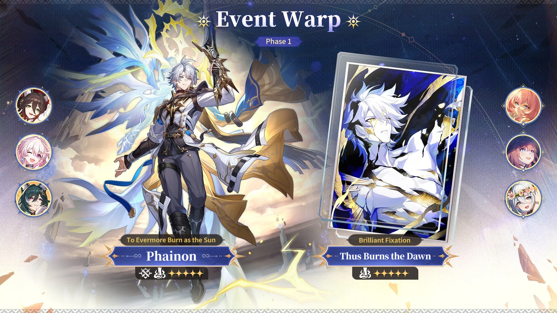 Event Warp Details for Phainon and the Destruction Light Cone Thus Burns the Dawn