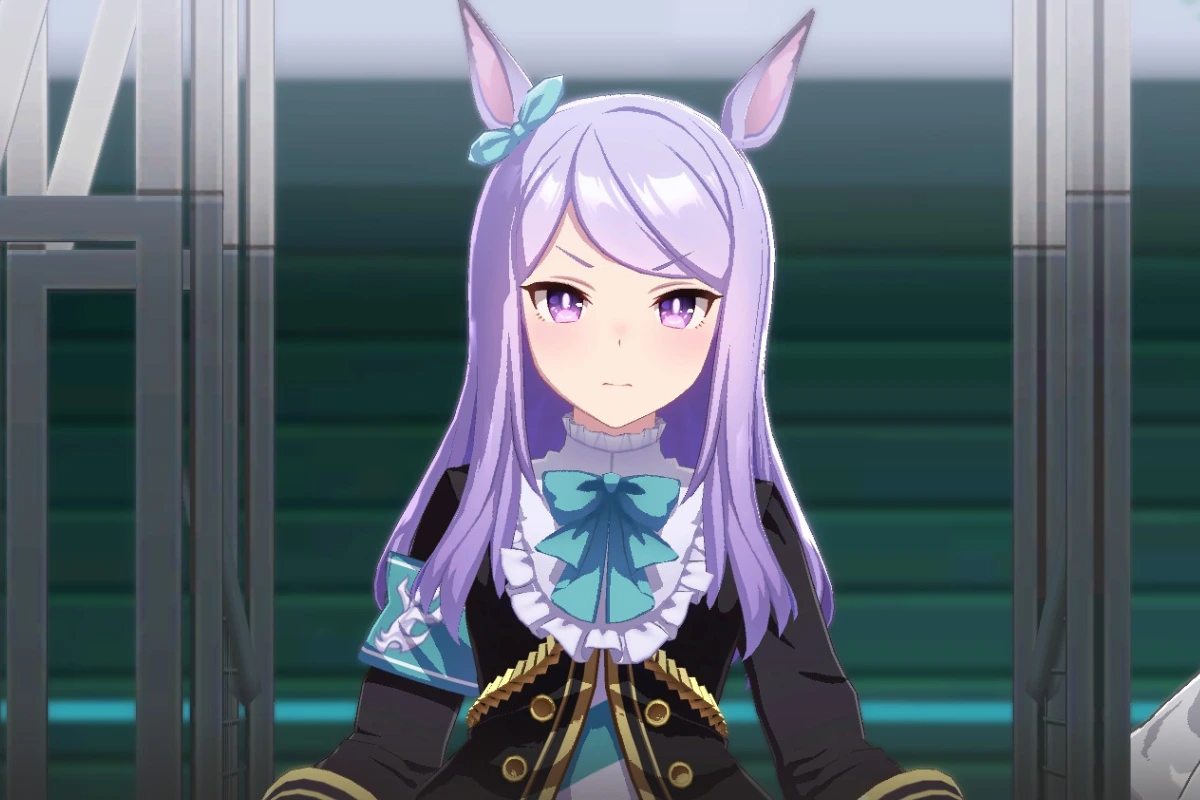 Mejiro McQueen Before The Race Starts In Umamusume: Pretty Derby.