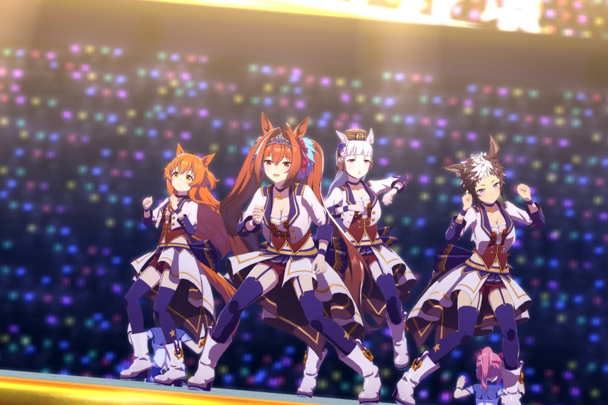 Gold Ship and Daiwa Scarlet Singing In A Concert In Umamusume: Pretty Derby.