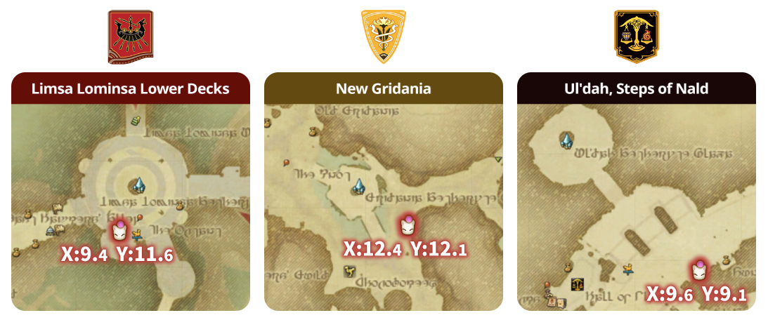 FFXIV Moogle Treasure Trove Event Itinerant Moogle Locations