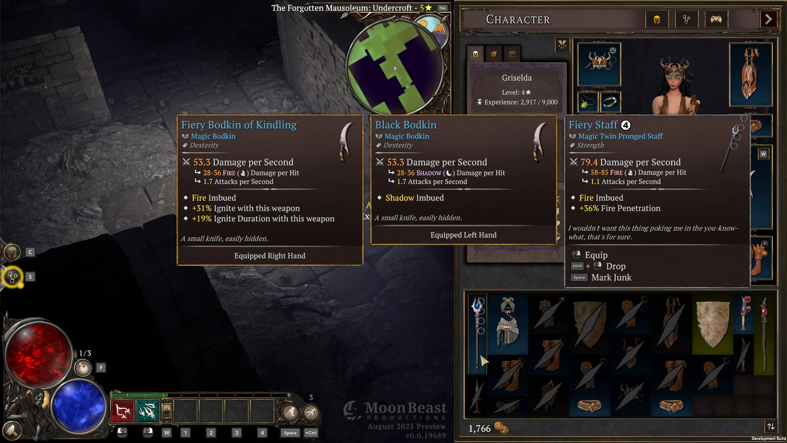 Moonbeast Game Items Loot Stats