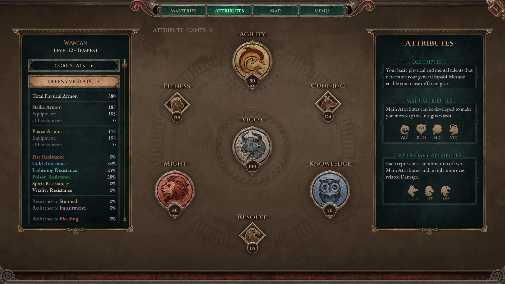 Titan Quest 2 Attributes