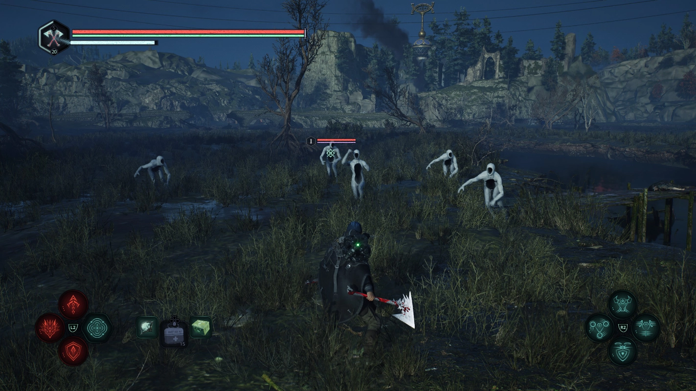 A group of the Hollow Walkers you encounter throughout the game.