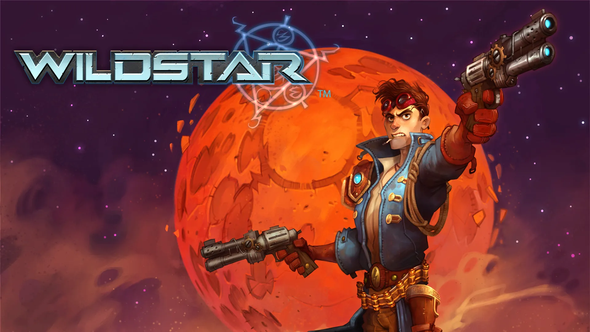 WildStar MMO artwork featuring a colorful sci-fi character and vibrant environment from NCSoft’s classic online game.