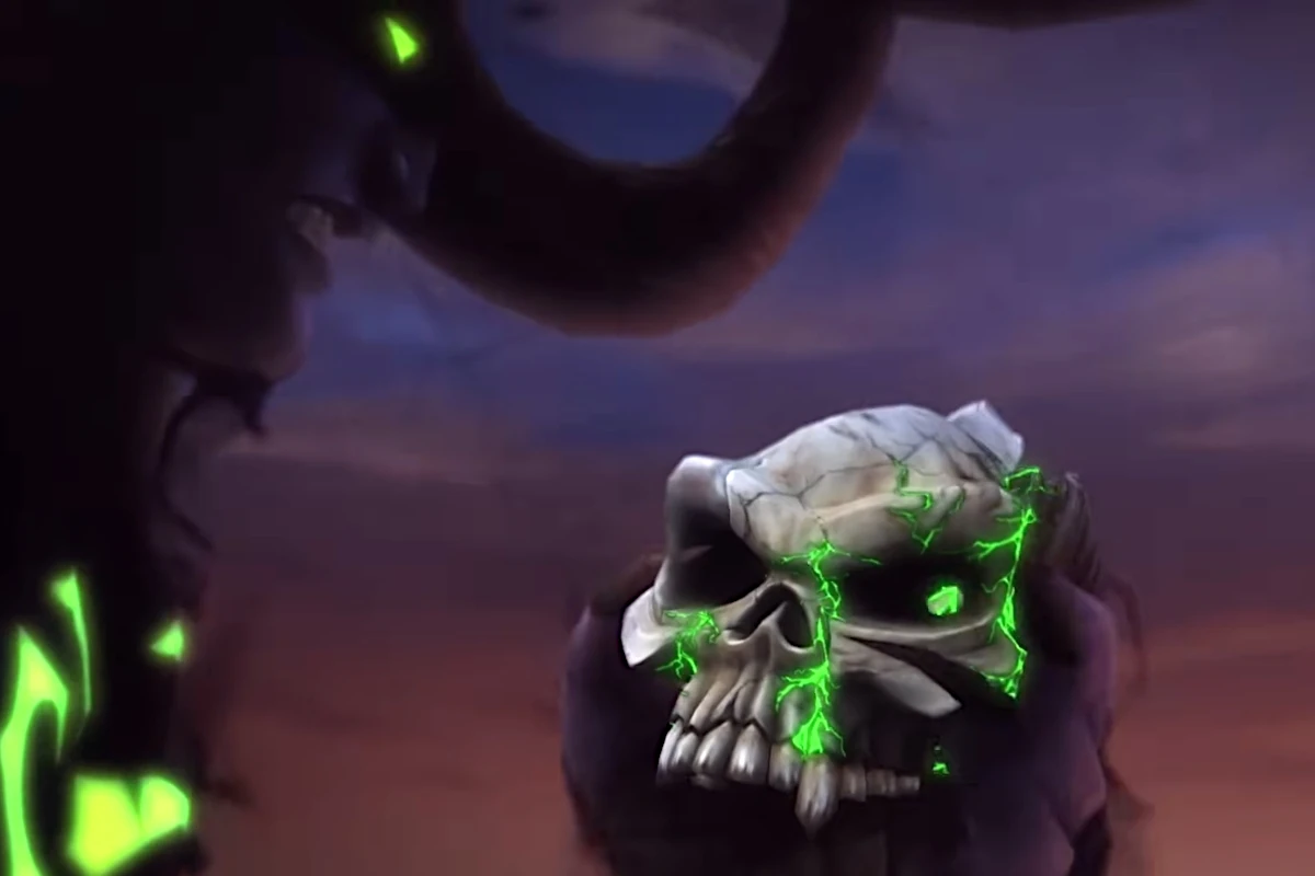 Illidan claims Gul'dan's skull after The Nighthold raid, marking the final step of the Balance of Power questline.