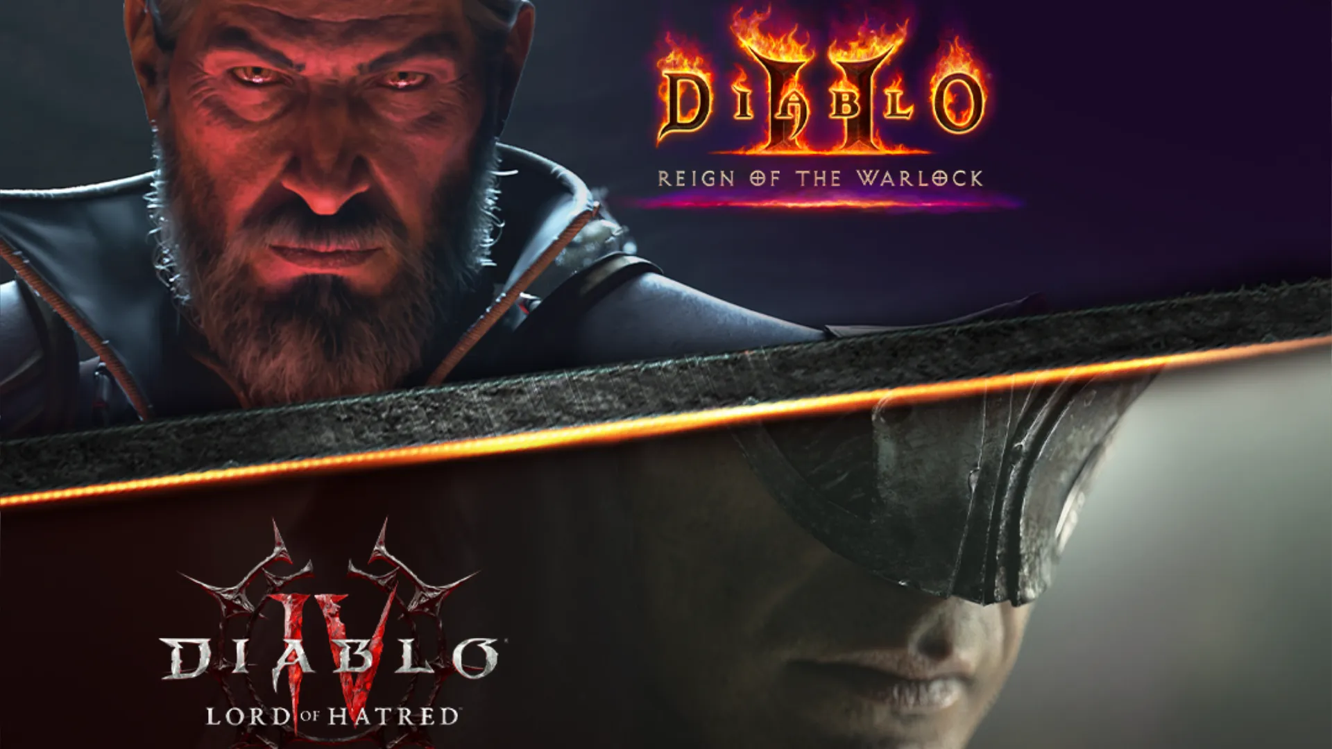 Official Blizzard Warlock Image including Diablo 2 and Diablo 4