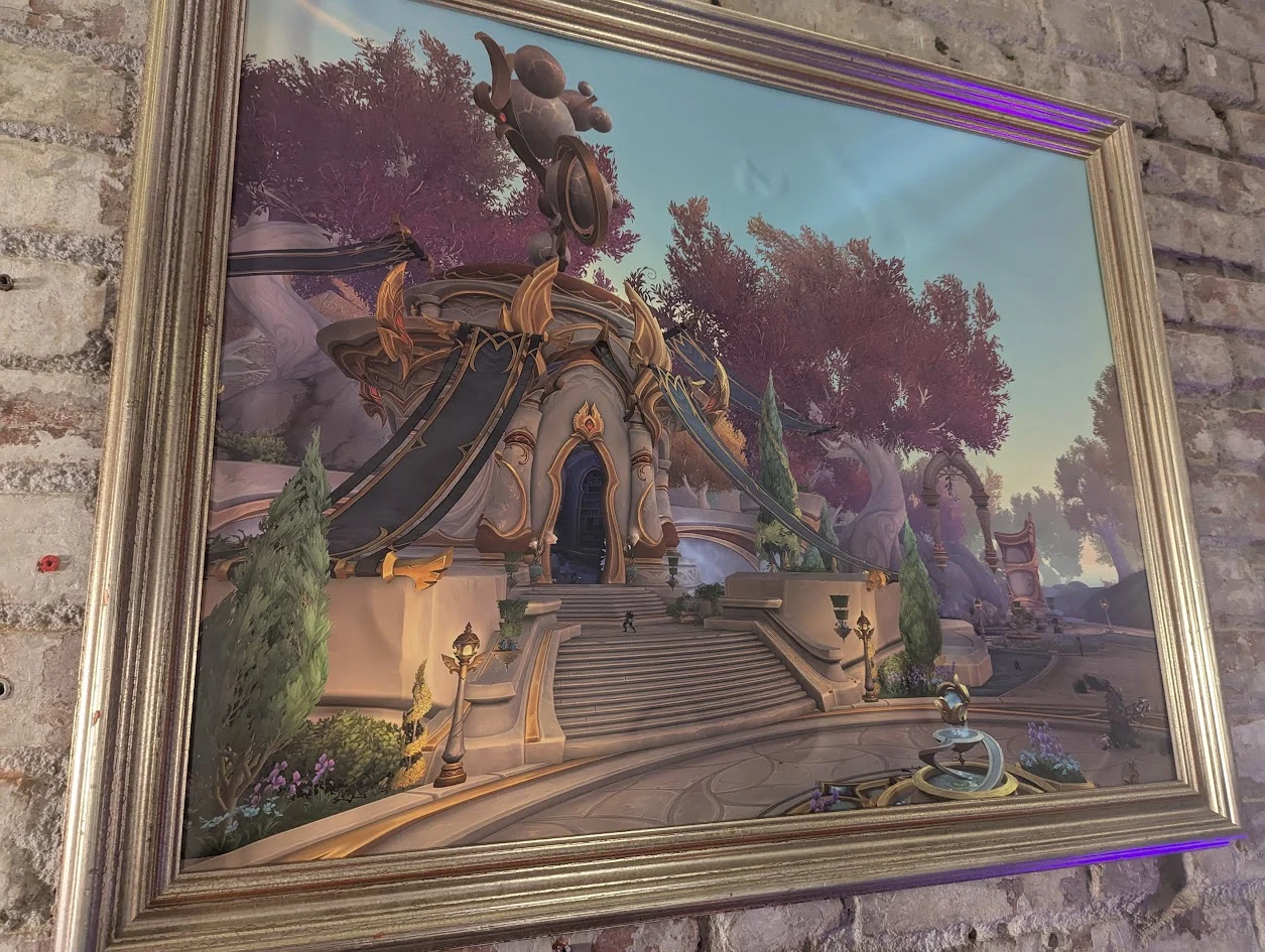 A photo of a portrait of a building in Eversong Woods