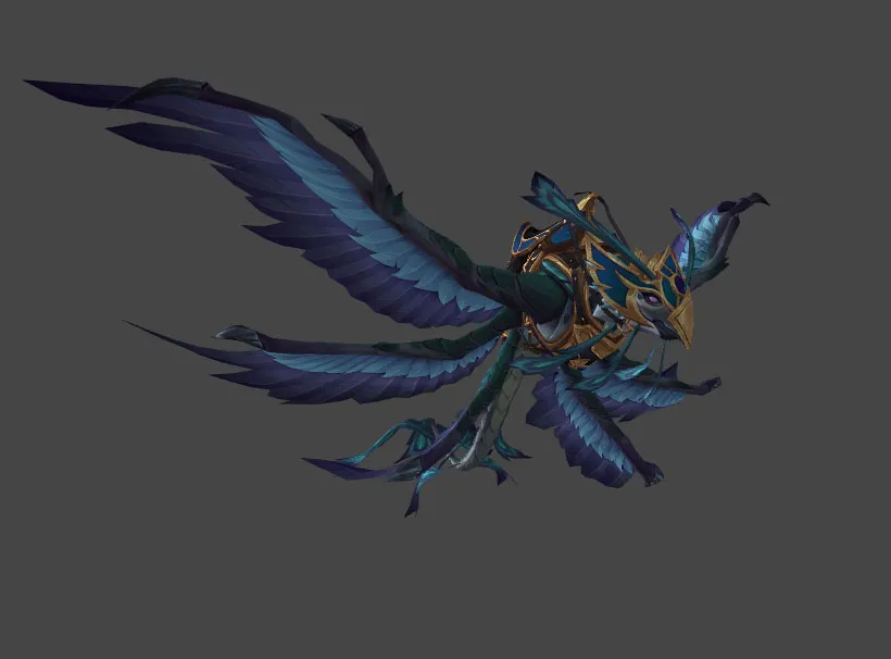 Cobalt Dragonhawk Mount Model