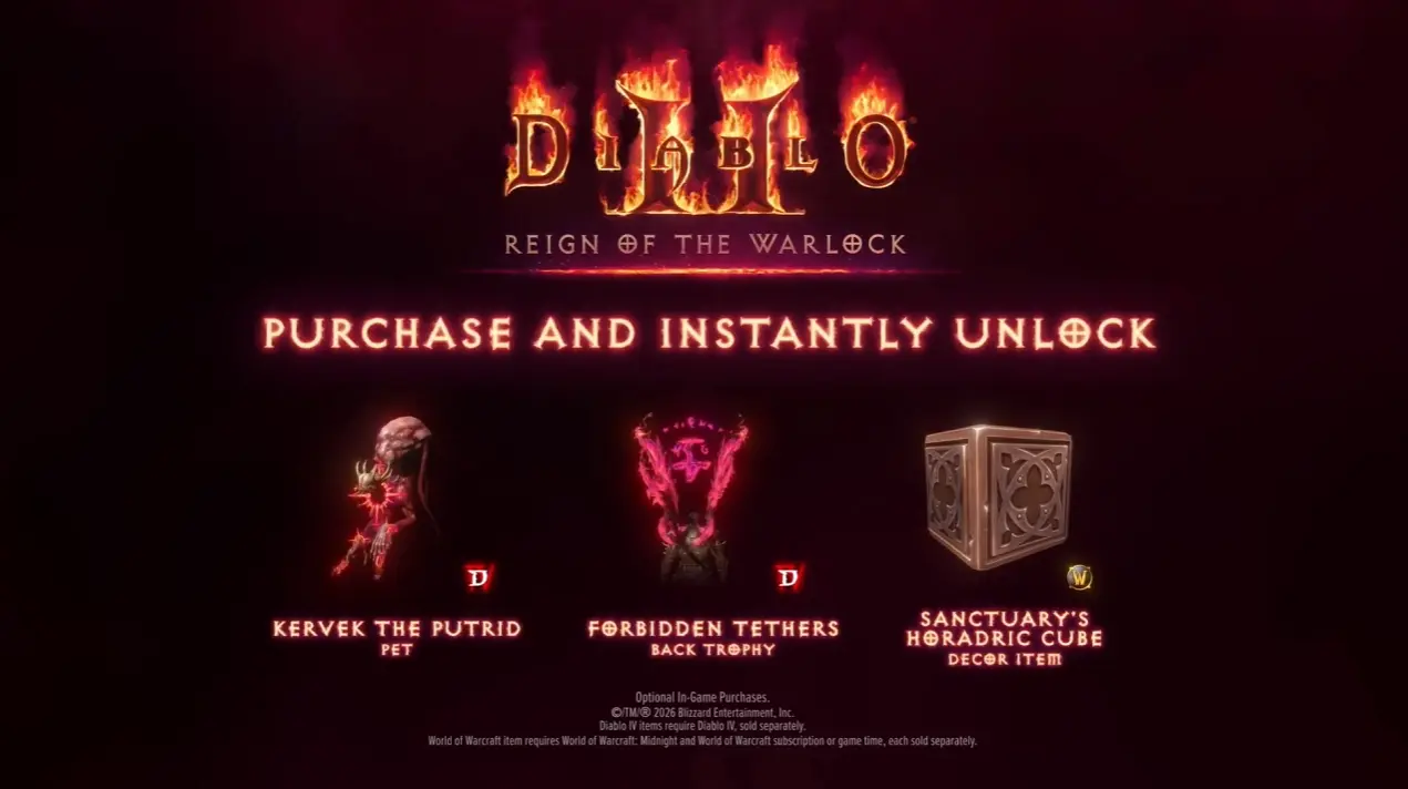 Diablo 2 reign of the warlock cosmetics