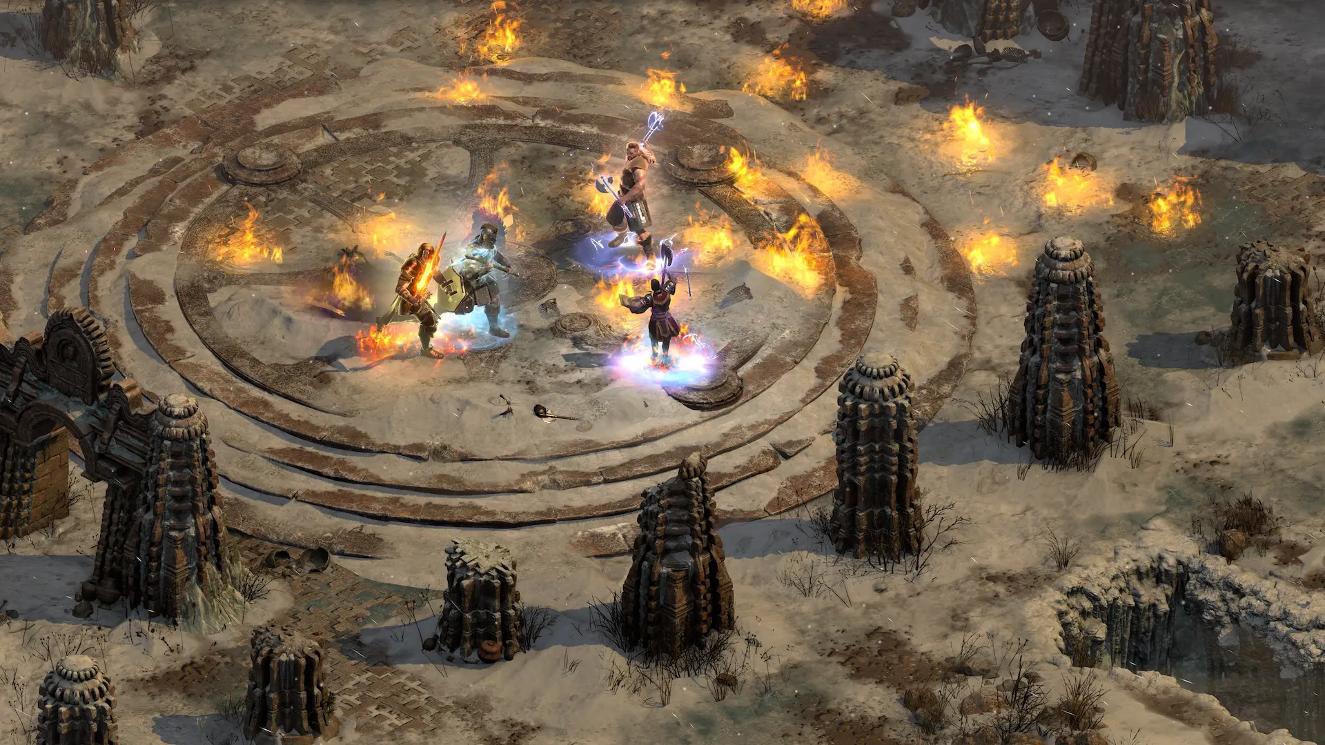 Diablo 2 Resurrected Colossal Ancient fight