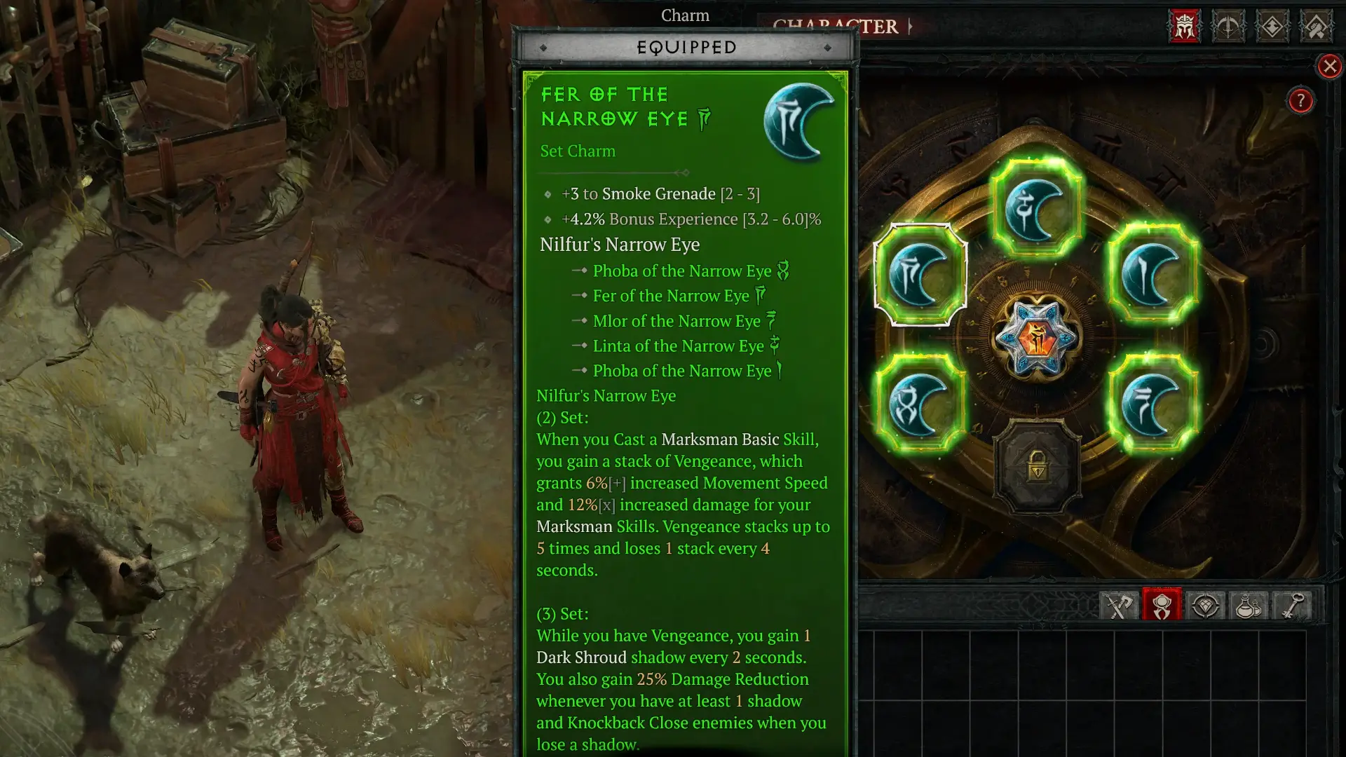 Diablo 4 Lord of Hatred Talisman Set Interface