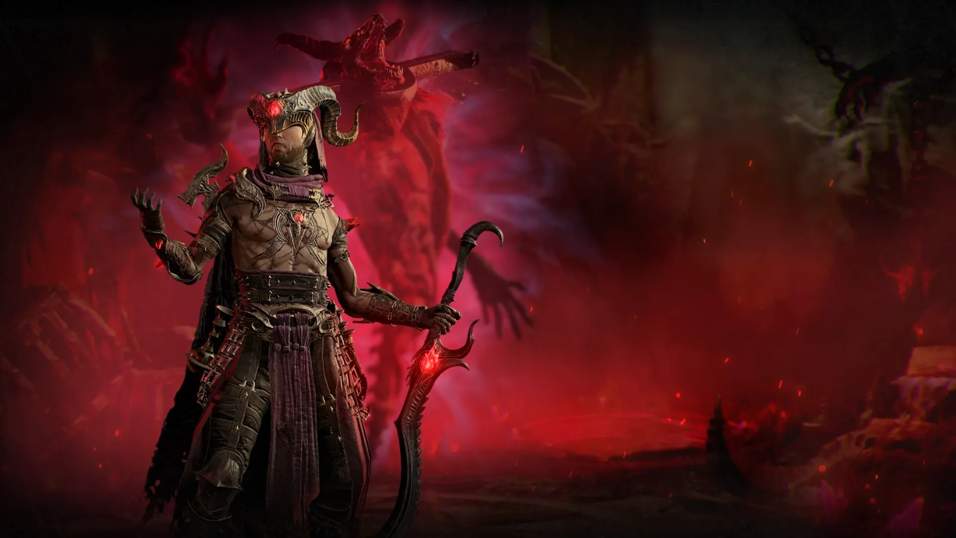 Official Warlock Class Image for Diablo 4, Lord of Hatred