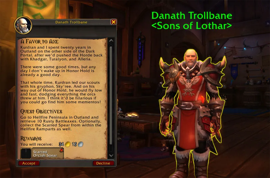 Danath Trollbane in the Arcantina.
