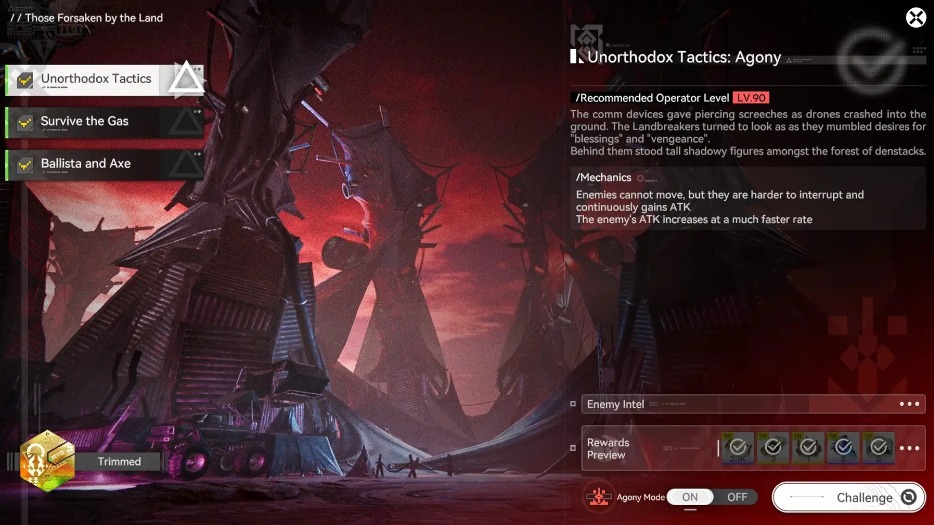 Umbral Monument Beta Menu Page