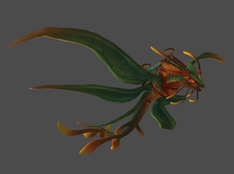 Green Sporeglider Mount Model