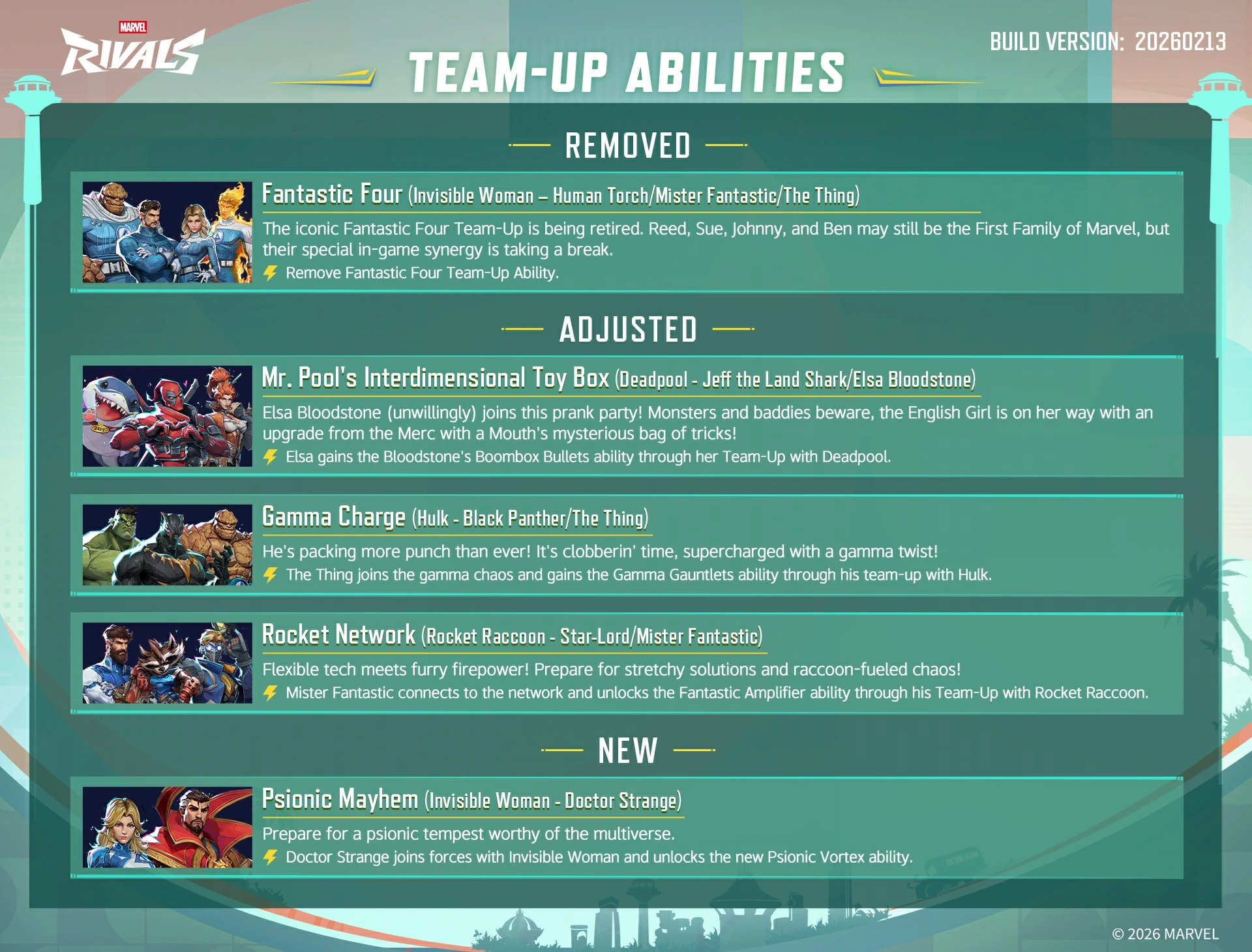 Season 6.5 Balance Changes Teamups