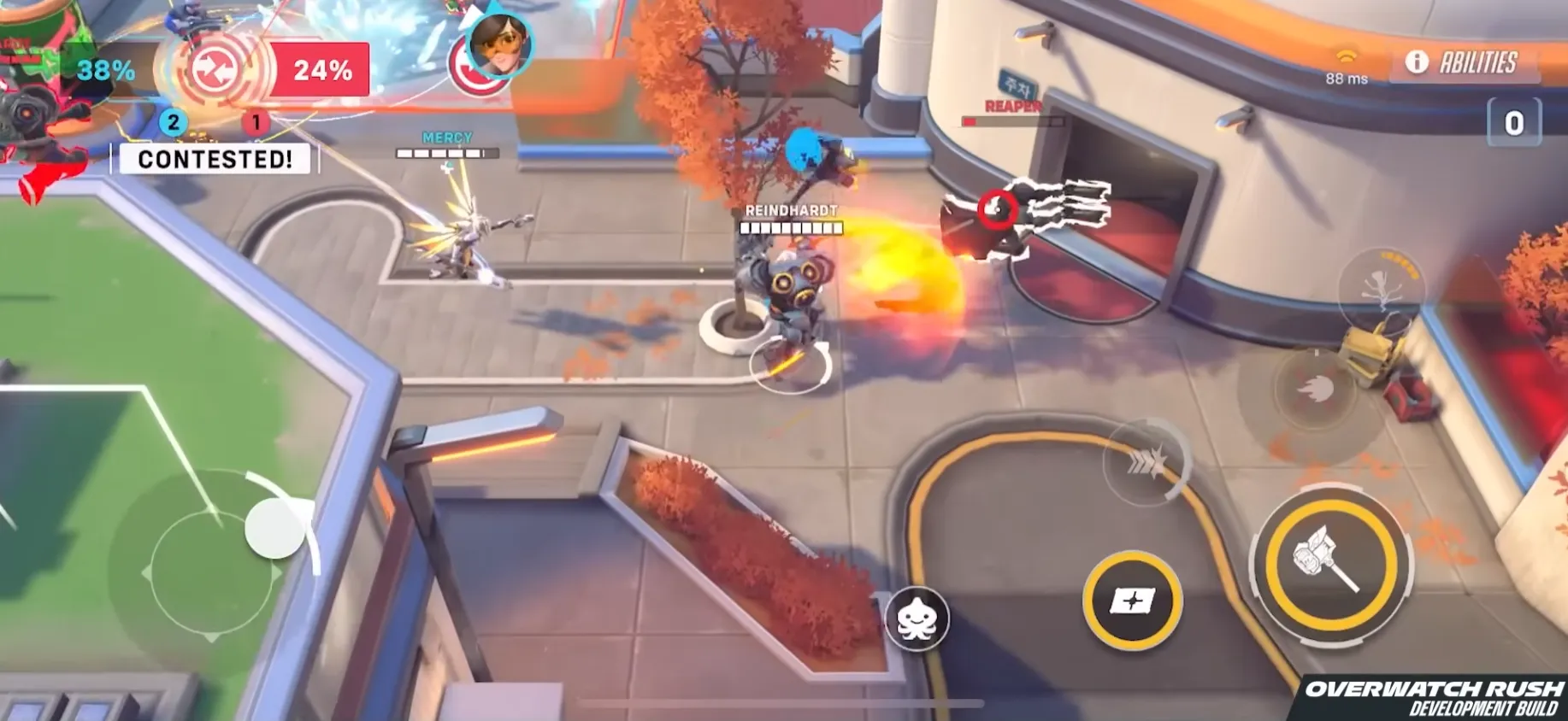Overwatch Rush Gameplay Screenshot