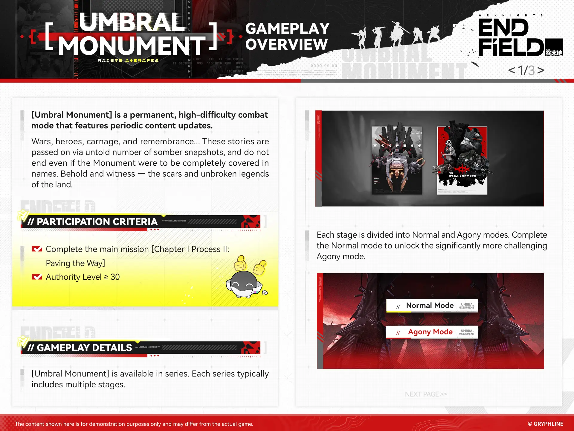 Umbral Monument in Arknights: Endfield overview