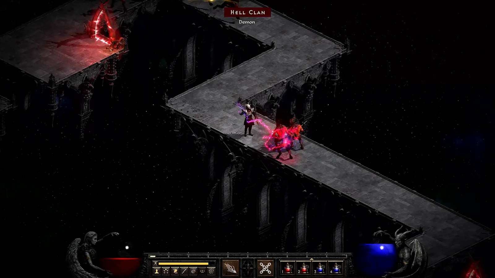 Warlock gameplay screenshot of Diablo 2: Resurrected - Reign of the Warlock