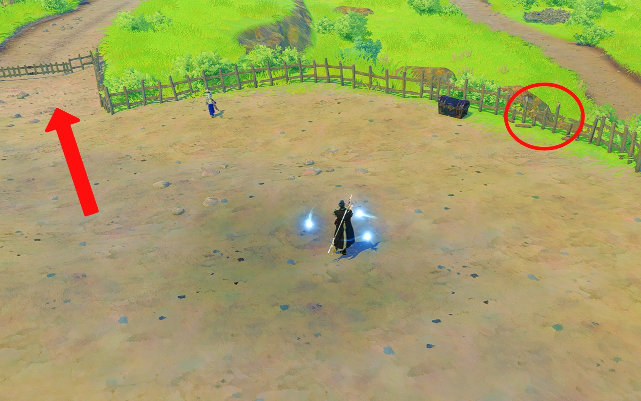 The divergent paths for the residential route.