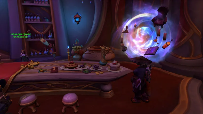 New Arcantina portal at the Silvermoon Inn.