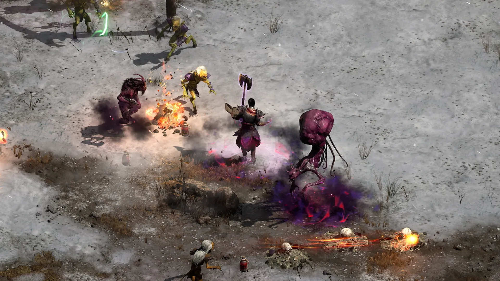Screenshot of Warlock Gameplay in Diablo 2: Resurrected