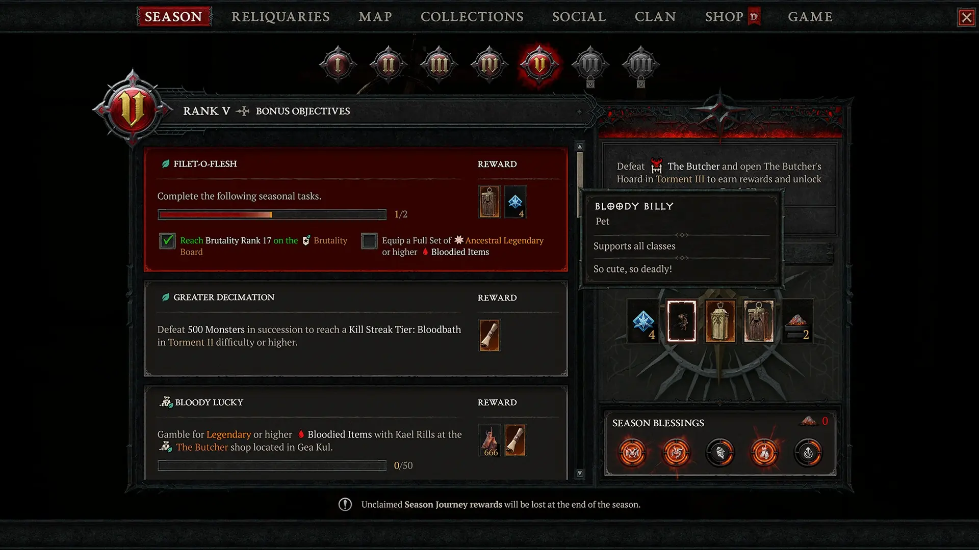 Diablo 4 Season 12 Season Rank Pet