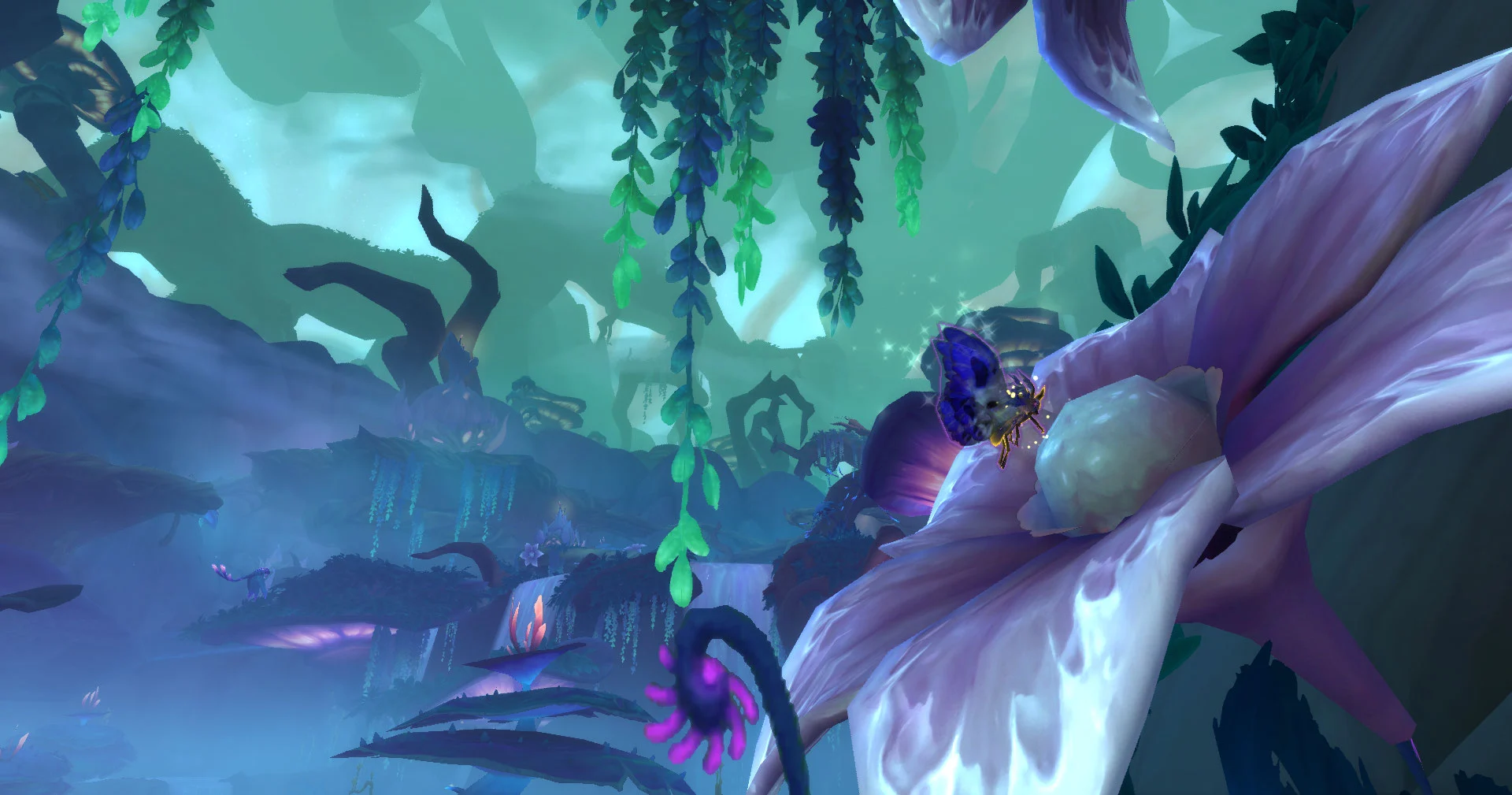 glowing moth in harandar