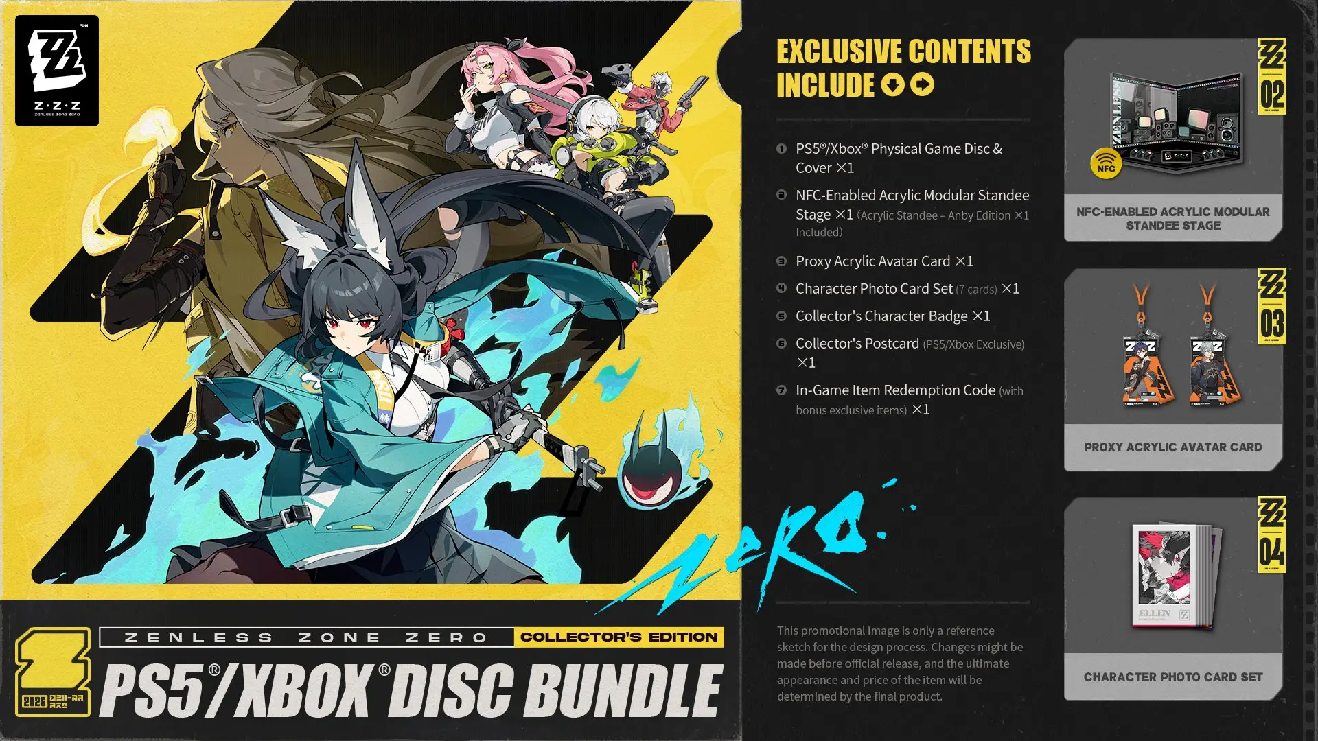 Zenless Zone Zero PS5 and Xbox Collector Bundle