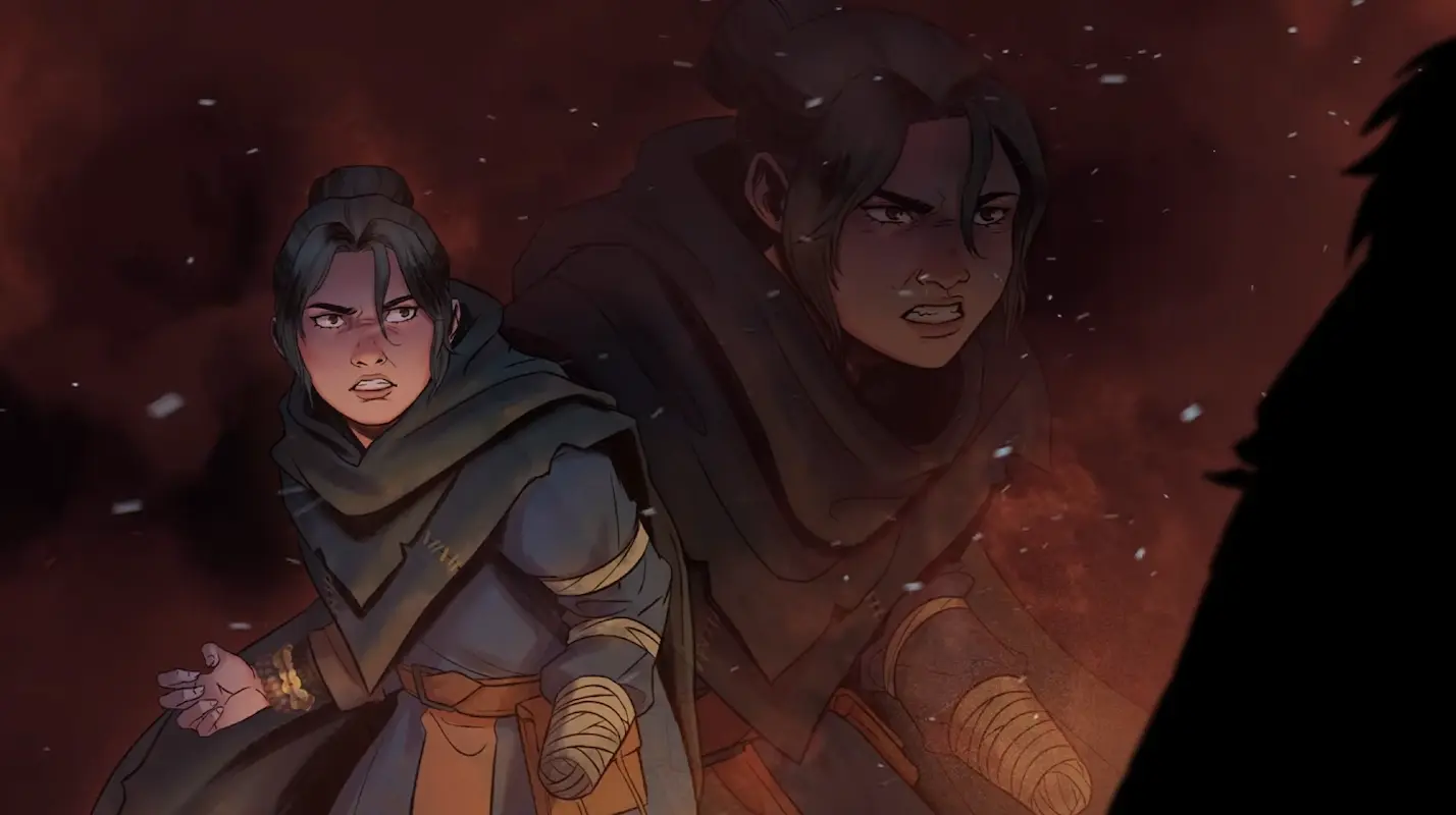 Still image of the animated motion comic short story of Neyrelle, leading up to the main plot of Lord of Hatred - Diablo 4