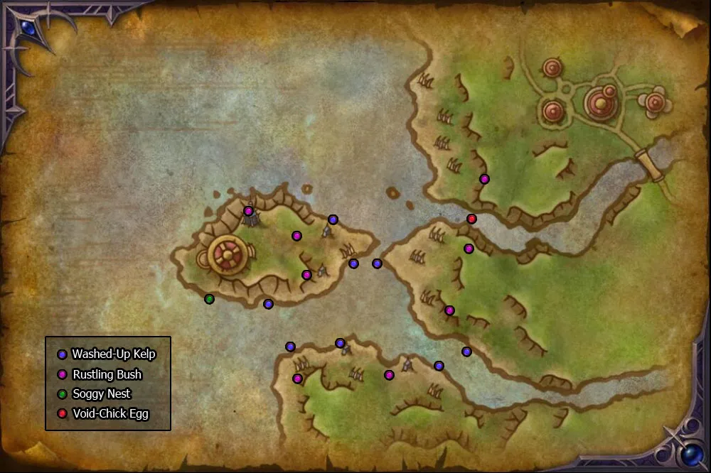 Daggerspine Point - Points of Interest map.