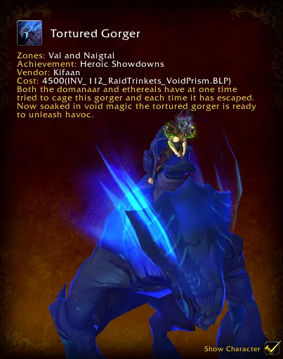 Tortured Gorger mount.