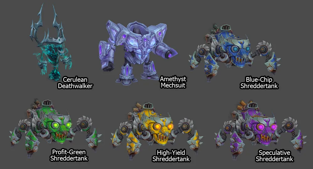 Keystone Myth new mounts selection.
