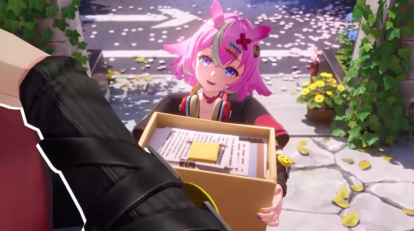 Neverness to Everness character with documents