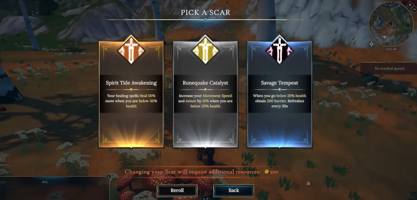 Scars of Honor Scar System