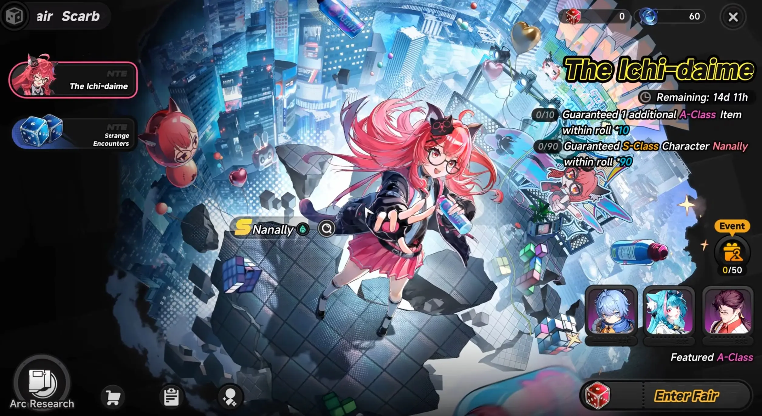 Neverness to Everness Nanally banner