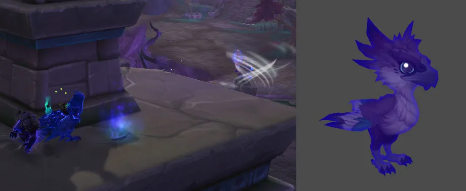 Void Corrupted Eaglet Pet.